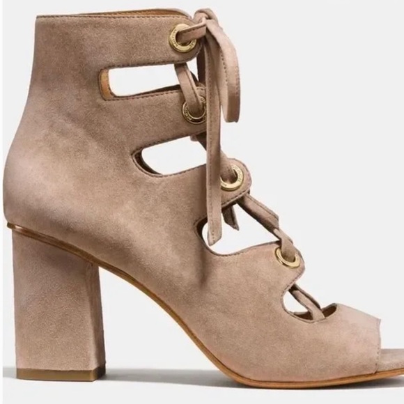 COACH PRISCILLA LUX SUEDE COLOR STONE NEW CONDITION - Picture 10 of 12